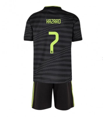 Real Madrid Eden Hazard #7 Tredjedraktsett Barn 2022-23 Kortermet (+ Korte bukser)